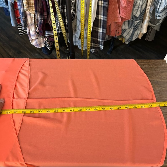 Wet seal White Lace and Orange High-Low Dress L - Picture 9 of 9